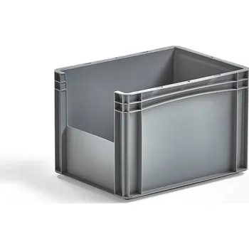 přepravka pro zvíře Plastová přepravka FRASER, 400x300x270 mm, šedá