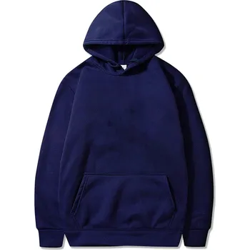 Pánská mikina Pánská jednobarevná mikina s kapuci Barva: Tmavě Modrá, Velikost: S