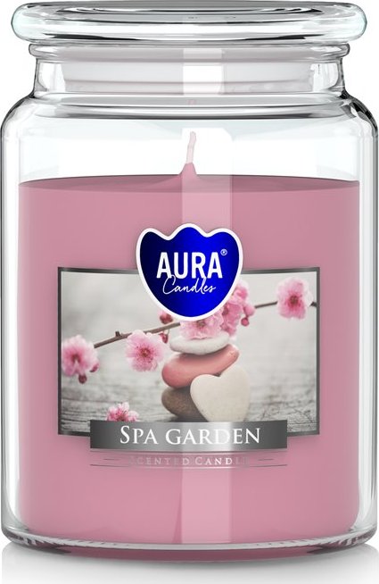 Aura vonná svíčka v dóze maxi SPA garden