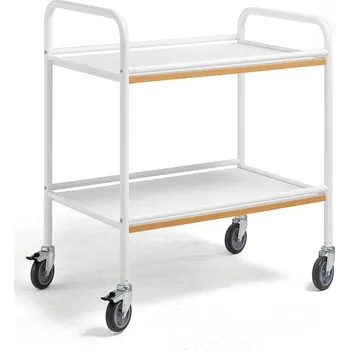 Servírovací vozík BERTA, 760x520 mm, bílá