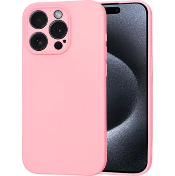 Pouzdro na mobilní telefon Kryt iPhone 15 Pro Techsuit SoftFlex - chalk pink