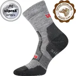 Teplé merino ponožky VoXX Granit se stříbrem světle šedé - 47-50