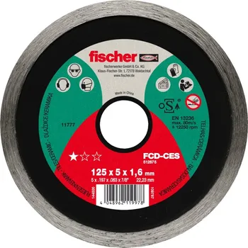 Řezný kotouč Fischer Řezný diamantový kotouč FCD-CES 180x1,6x22,23 celoobvodový 512876