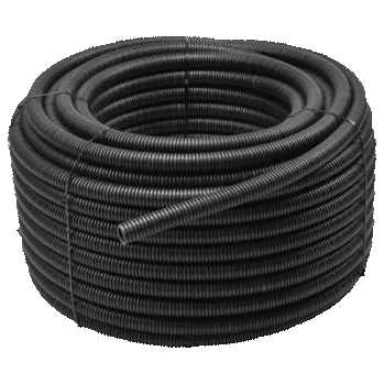 kabelová chránička Trubka ohebná instalační RKGS 16/11mm flexibilní samozhášivá 750N PVC UV černá 50m