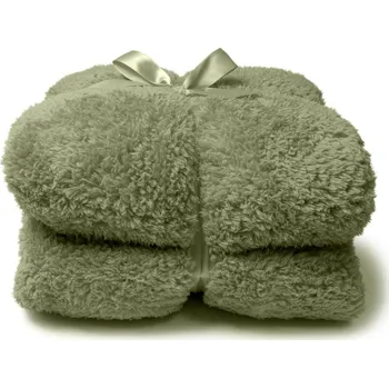 deka Heboučká deka Teddy světle zelená zelená 150x200
