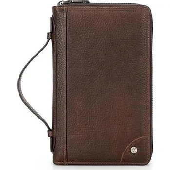 Obal na doklad Contacts® kožená peněženka a etue na mobil Suez Contacts MC1038