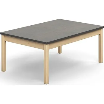 Psací stůl Stůl DECIBEL, 1200x800x530 mm, akustické linoleum, bříza/tmavě šedá