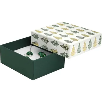 Dárková krabička Vánoční papírová krabička na šperky
