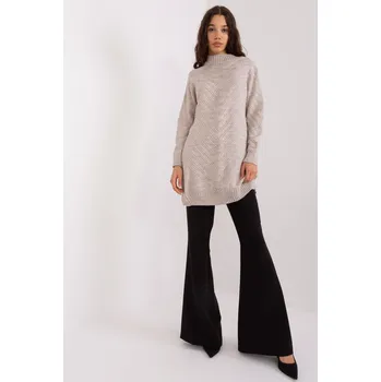 Dámský svetr BADU Dlouhý svetr světle béžový Velikost: UNI