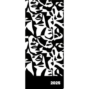 Diář Měsíční diář 2025 Faces PVC