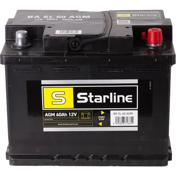 Autobaterie Autobaterie STARLINE 60Ah P,s.p. 680A, 12V, 242x175x190, AGM