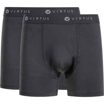 Pánské spodní prádlo Pánské boxerky Virtus Ontel 2-Pack velikost L black
