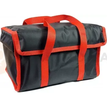 Termobox Taška na 12 nádob na polévku 300 ml z nylonu, uzavírání na magnet, červený s černým lemováním | FURMIS, ZUPKI 12