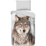 Good Morning Flanelové povlečení Wolf 140x200/70x90 cm