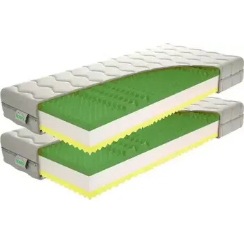 Matrace TEXPOL SAMANTA v AKCI 1+1 - oboustranná matrace - středně tvrdá a tuhší strana - 2 kusy 80 x 195 cm, snímatelný potah