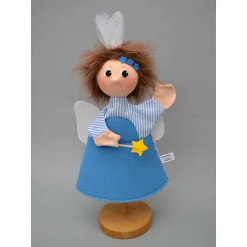 plyšák Víla Hlásulka 33 cm modrá, logopomůcka