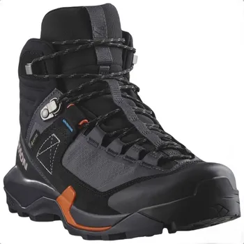 Dámská treková obuv Salomon X Ultra Alpine Mid GTX W L47567200 - nine iron/black/red orange 41 1/3