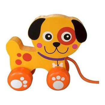 Dřevěná hračka Piesek drewniany do ciągnięcia