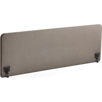 Paraván Stolový paraván ZONE, černé svorky, 2000X650x36 mm, potah Hush, světle hnědá