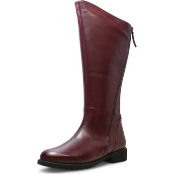 Dámské kozačky DÁMSKÉ KOZAČKY WILD 077-44556 BORDOVÁ Barva: BORDOVÁ, Velikost: 39