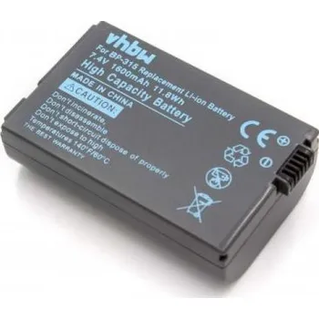 VHBW Baterie BP-308 / BP-310 / BP-315 pro Canon HV10 / IXY DV M5 / MVX4i / Optura 600, 1620 mAh