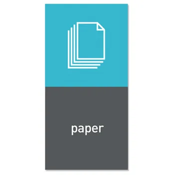 Odpadkový koš Simplehuman magnetický štítek na odpadkový koš - papír "paper" KT1174