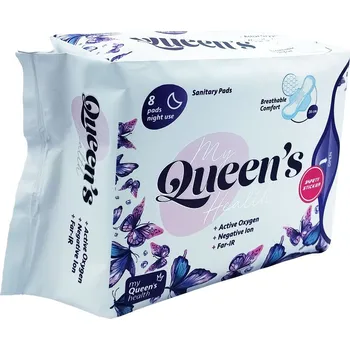 Noční vložky s křidélky, 8 ks, Queen's