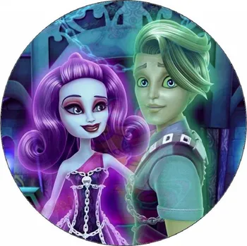 Jedlá dekorace na dort Jedlý papír Monster High panenky 19,5 cm