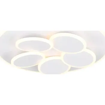 Trio Leuchten 653210631 MANDALA - Moderní LED stropní lustr s dálkovým ovladačem, LED 35W, 2700 - 6500K, Ø 49cm (Stmívatelné stropní LED svítidlo na dálkové ovládání v bílé barvě s pamětí na poslední nastavení světla )