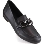 Dámské kožené polobotky RKR645 černé - Remonte