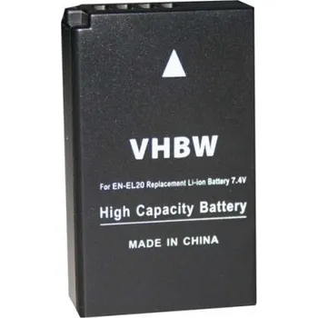 VHBW Baterie EN-EL20 pro Nikon One J1 / J2 / J3 / S1, 850 mAh