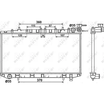 Chladič motoru Chladič, chlazení motoru NRF (53523)