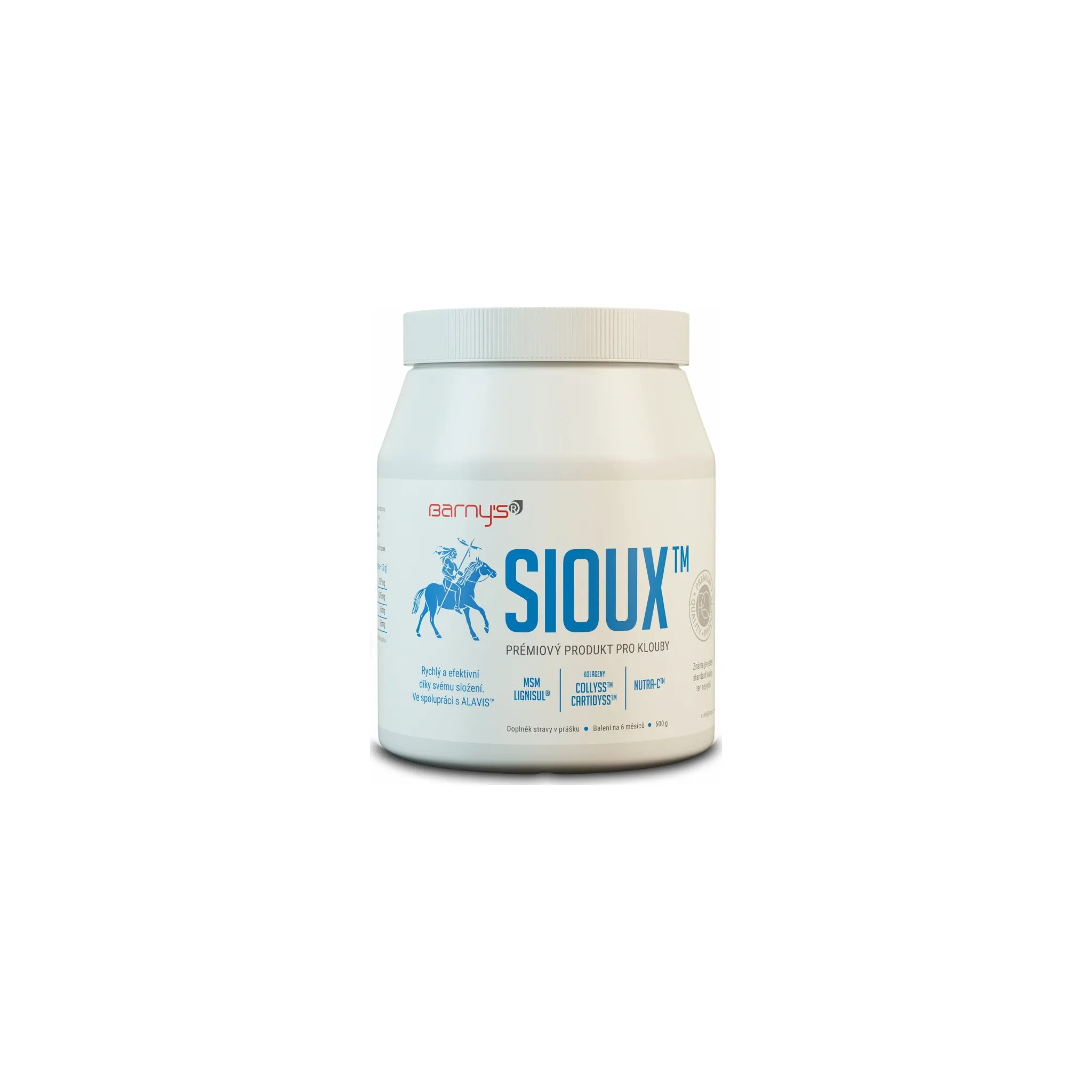 Fotografie 2 - Kloubní výživa Barnys Sioux MSM 600 g