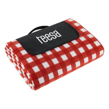 Pikniková deka Pikniková deka velká TEESA TSA8904-1, 200x300 cm, červená mřížka