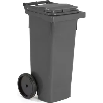 Odpadkový koš Plastová nádoba na odpad CLASSIC, 80 l, šedá