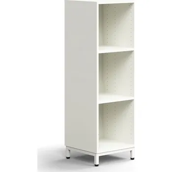 Knihovna Regál QBUS, 2 police, nohy, 1252x400x400 mm, bílá