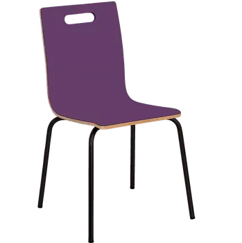 Jídelní židle MEGAN jídelní židle fialová, kostra černá