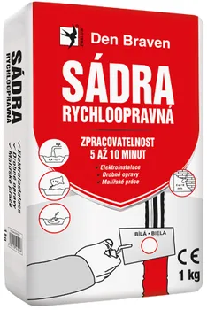 Sádra Den Braven Fast Gips sádra rychloopravná bílá