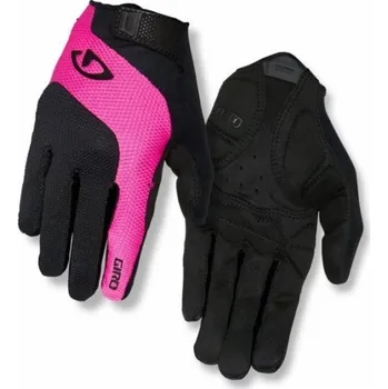 Cyklistické rukavice Dámské rukavice Giro Giro Tessa Gel LF Long Finger Black Bright Pink Velikost XL (obvod rukou 205-210 mm / délka ruky 196-205 mm) (nové)