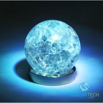 Kulečníková koule Rozpraskaná koule - 60 mm - křišťálová (Křišťálová koule 60 mm - popraskaný design)