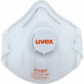respirátor Respirátor Uvex FFP2, bílý, 3 ks.