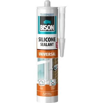 Tmel BISON silikonový tmel SILICONE UNIVERSAL ČIRÝ 280 ml