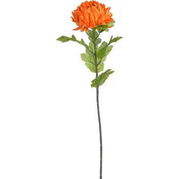 umělá květina Chryzantéma 58 cm - oranžová