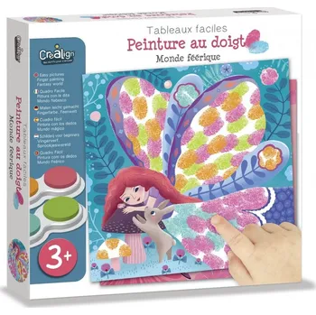 Dřevěná hračka Malování prstovými barvami Svět víl 3+