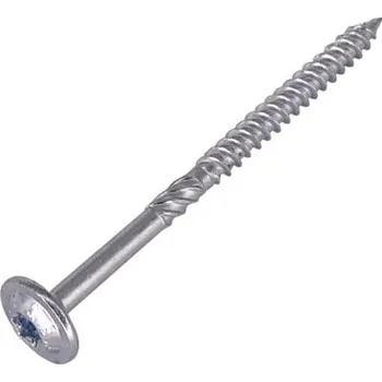 Vrut HPM TEC RAPI-TEC SK PLUS 4,0x60/35+R - stavební vrut do dřeva, polozávit, pozink, talířová hlava, TORX T20