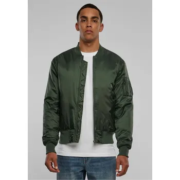 Pánský bomber Basic Bomber Jacket olivová Urban Classics šedá | kaki | zelená 1754563