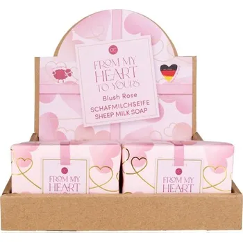Mýdlo MÝDLO 100g z ovčího mléka FROM MY HEART TO YOURS ručně vyráběné v papírovém obalu ACCENTRA
