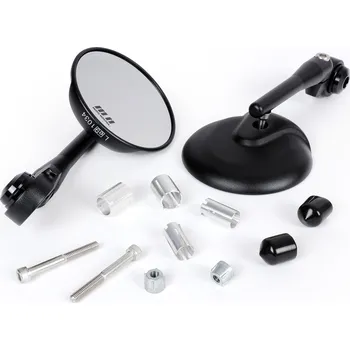 Zrcátko pro motocykl Moto Nostra Zrcátka Moto Nostra 1406 do řídítek černá mat - sada 51687