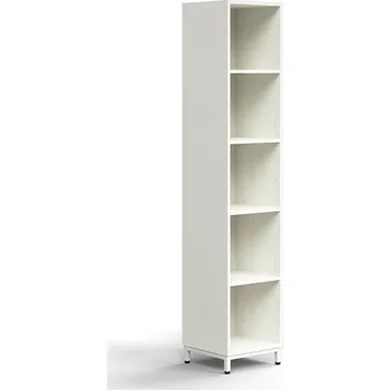 Knihovna Regál QBUS, 4 police, nohy, 2020x400x400 mm, bílá