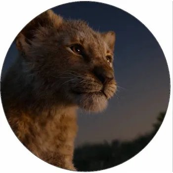 Jedlá dekorace na dort Jedlý papír Lví král Simba 19,5 cm